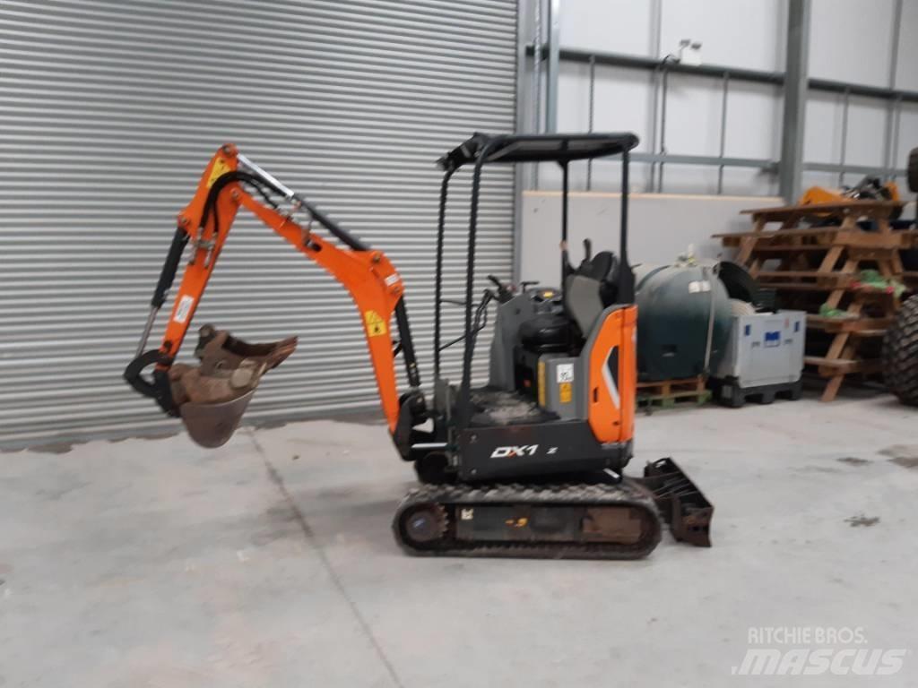 Doosan DX17Z Mini ekskavatoriai < 7 t
