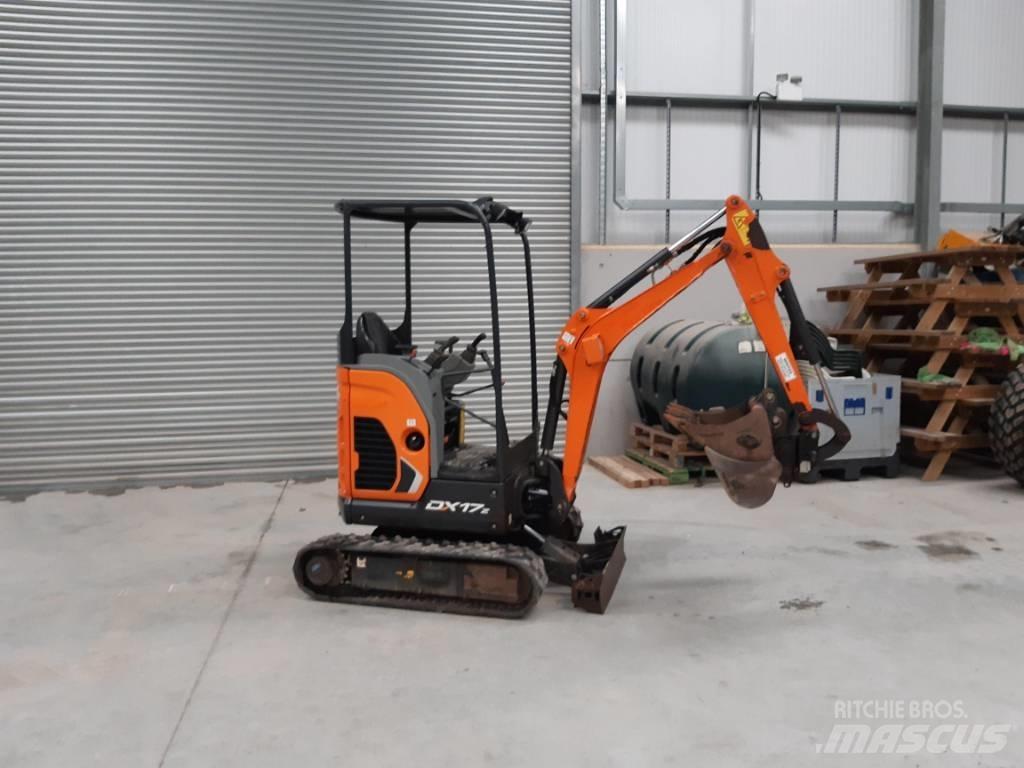 Doosan DX17Z Mini ekskavatoriai < 7 t