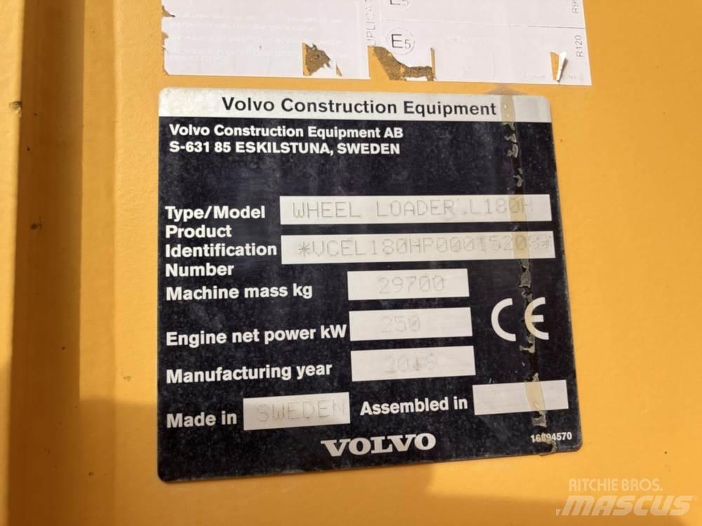 Volvo L180H Naudoti ratiniai krautuvai