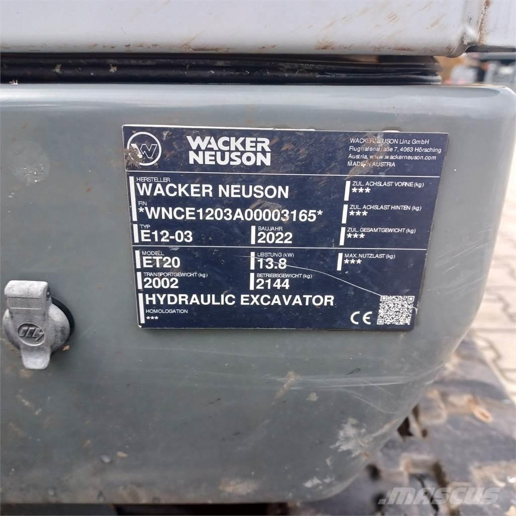 Wacker Neuson ET20 Vikšriniai ekskavatoriai
