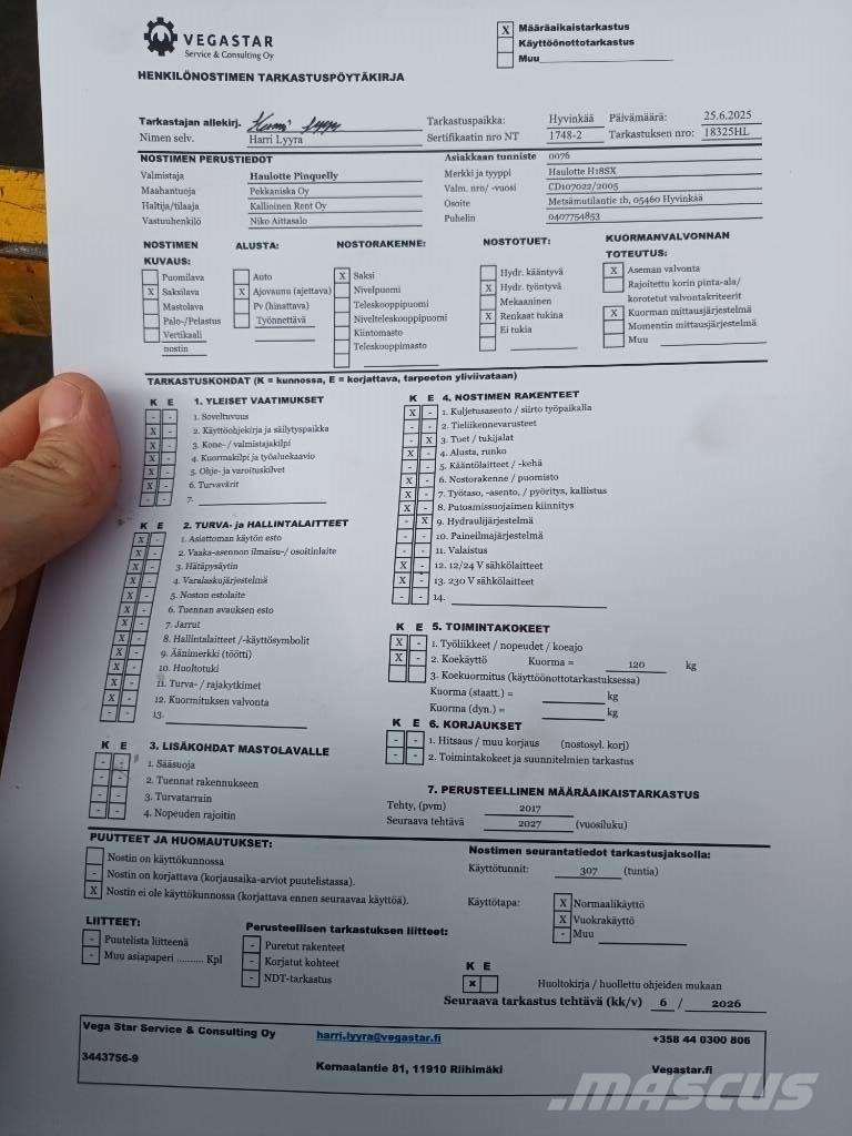 Haulotte H 18 SX Žirkliniai keltuvai