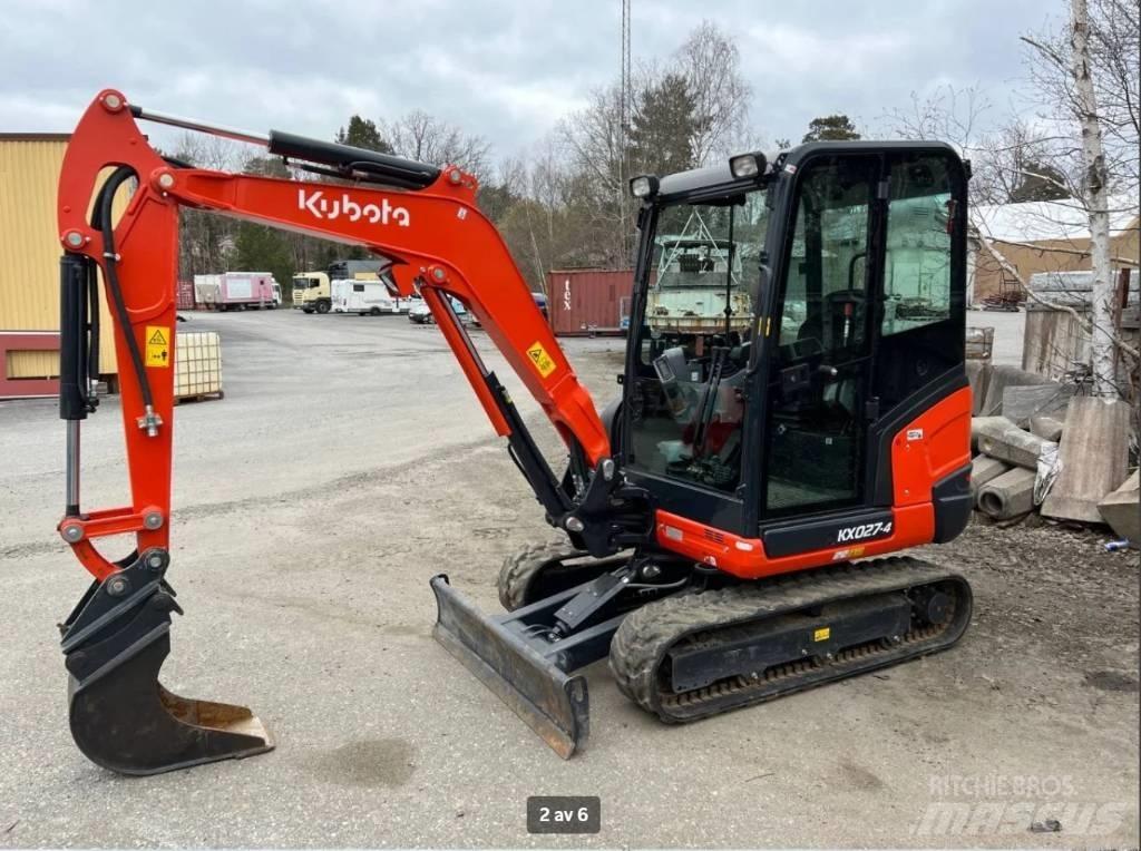 Kubota KX 027 Mini ekskavatoriai < 7 t