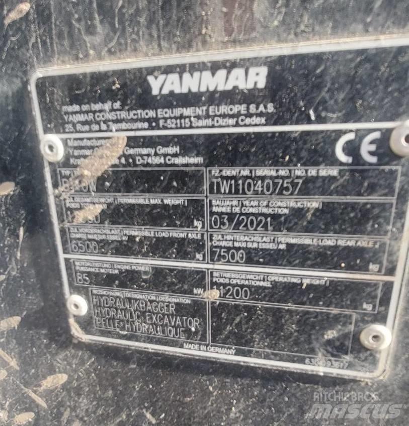 Yanmar B 110 W Ratiniai ekskavatoriai