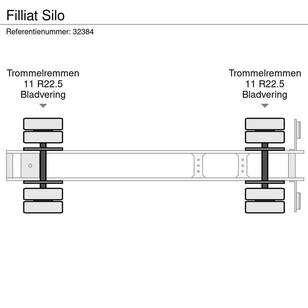  FILLIAT Silo Cisternos puspriekabės