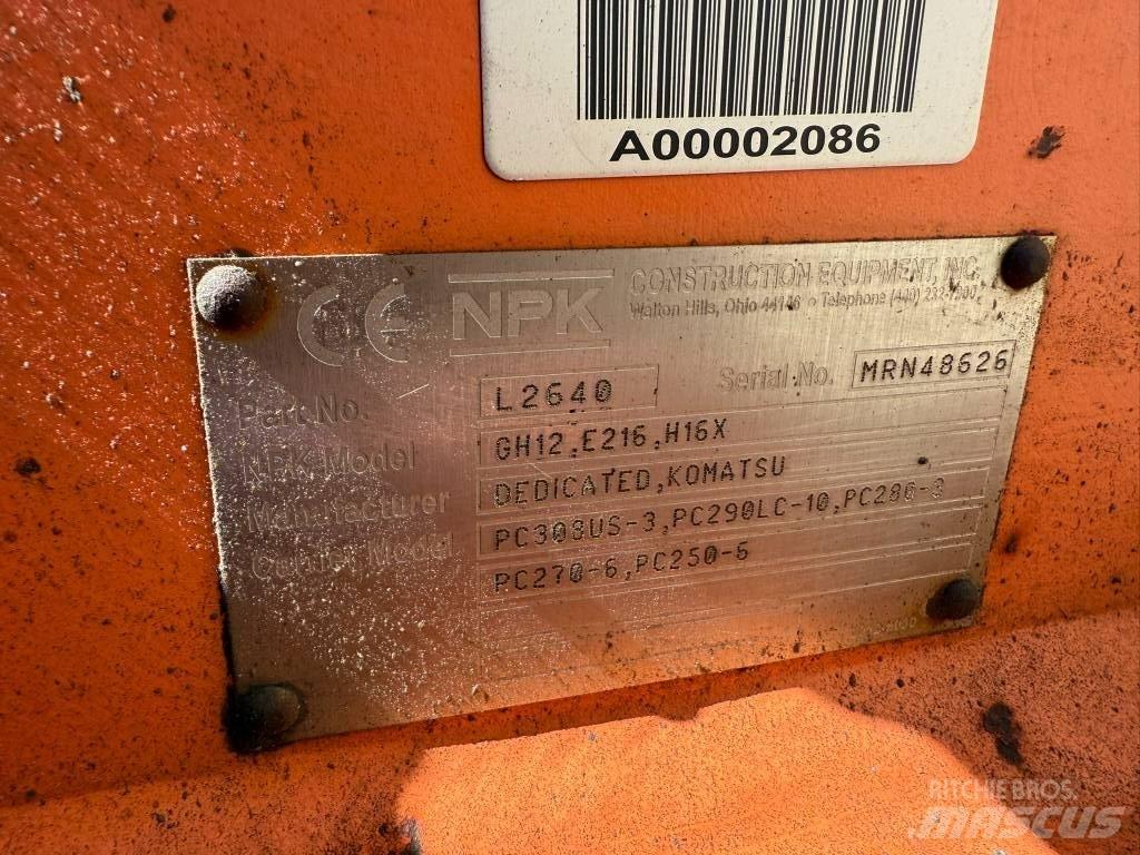 NPK GH 12 Hidrauliniai kūjai / Trupintuvai