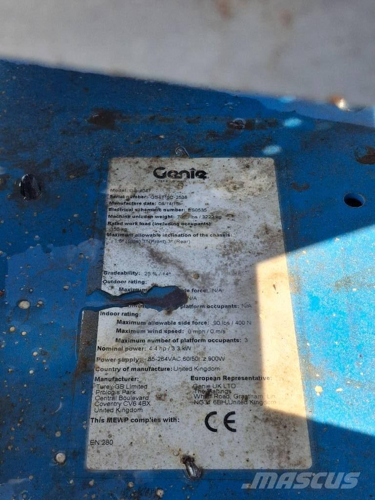 Genie GS4047 Žirkliniai keltuvai