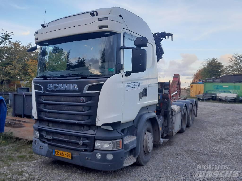 Scania R 520 Automobiliniai kranai