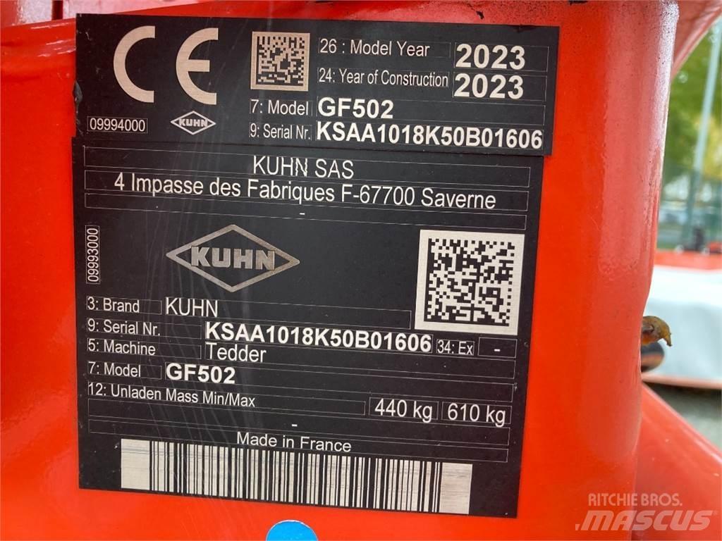 Kuhn GF 502 Šieno grėbliai ir vartytuvai
