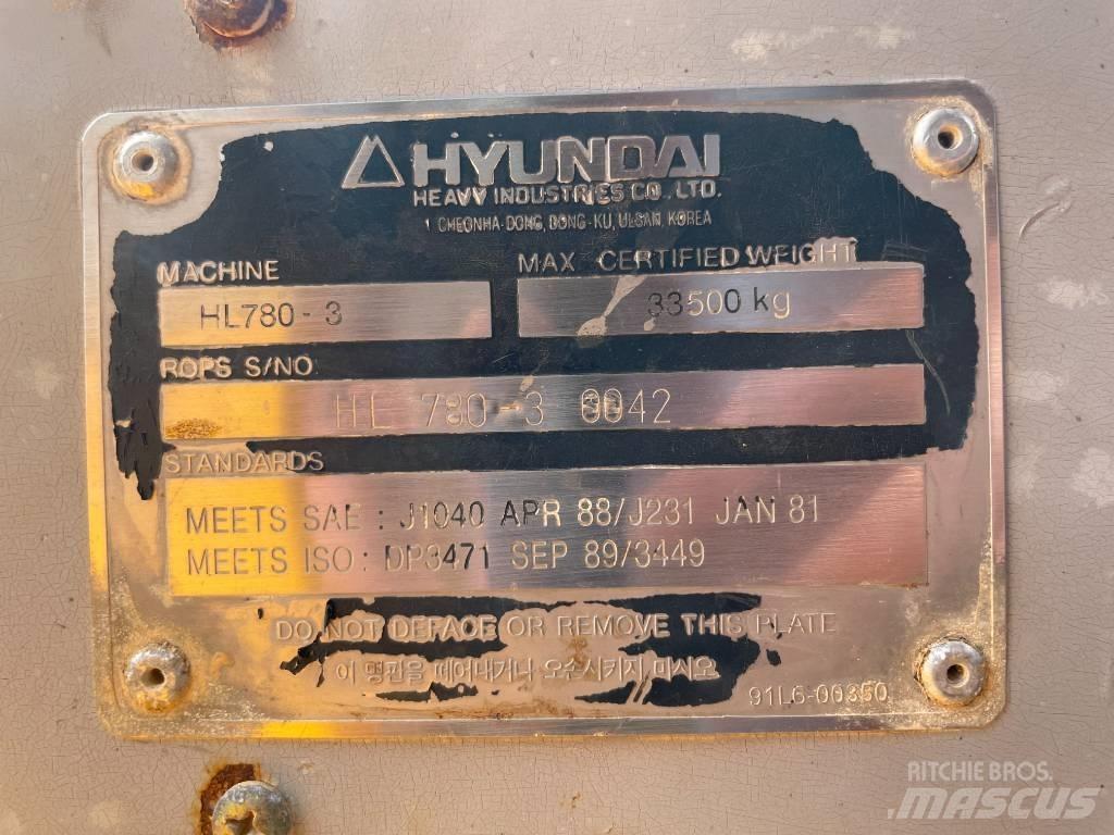 Hyundai HL 780-3 A Naudoti ratiniai krautuvai
