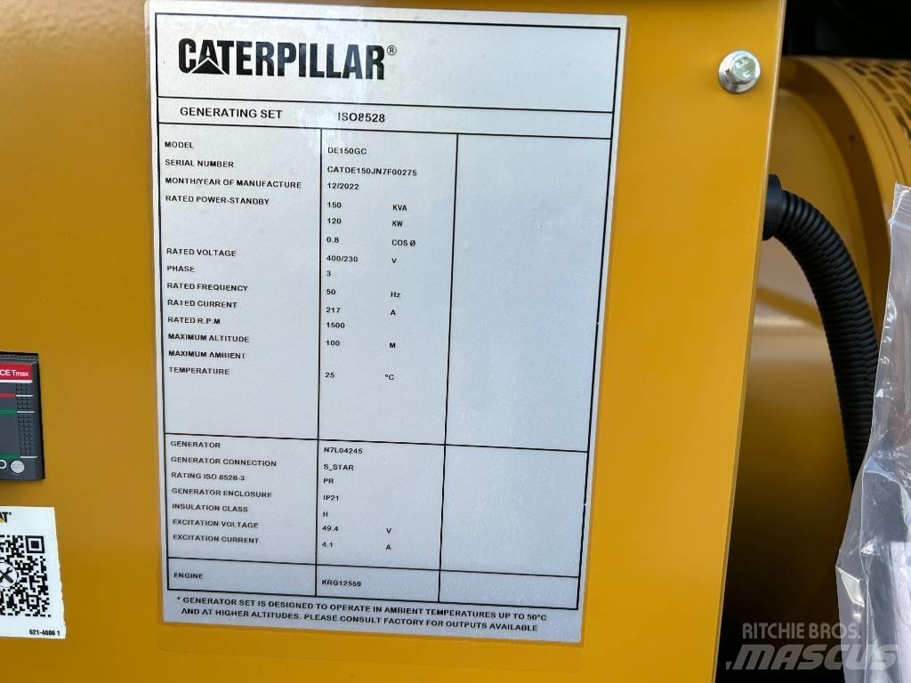 CAT DE 150 Dyzeliniai generatoriai