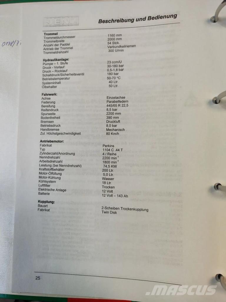 JENZ MU 2000D Atliekų smulkintuvai