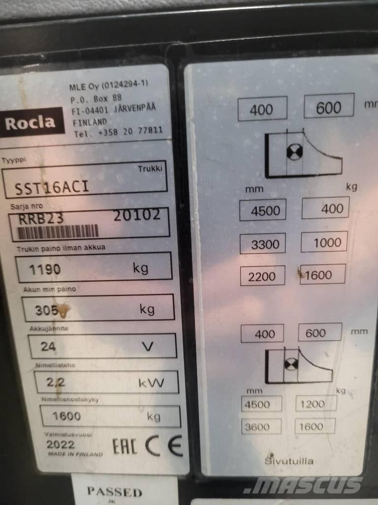Rocla SST 16 ACI Savaeigiai rietuvai