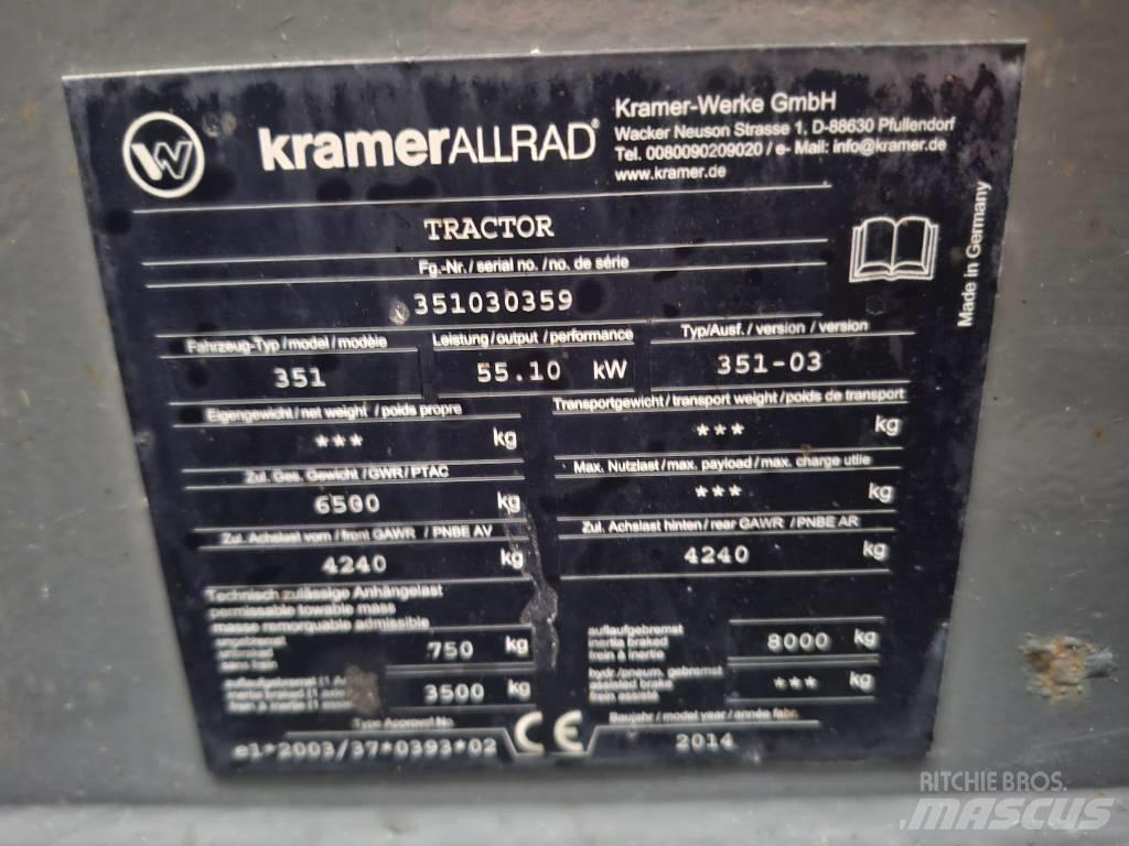 Kramer 580 Naudoti ratiniai krautuvai