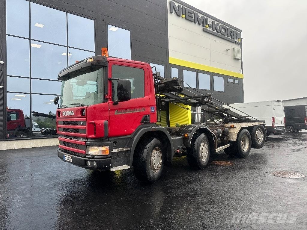 Scania P114 8x2*6 Savivarčiai su kabeliniu keltuvu
