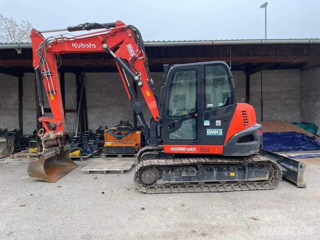 Kubota KX 080-4a2 Vidutinės galios ekskavatoriai 7-12 t