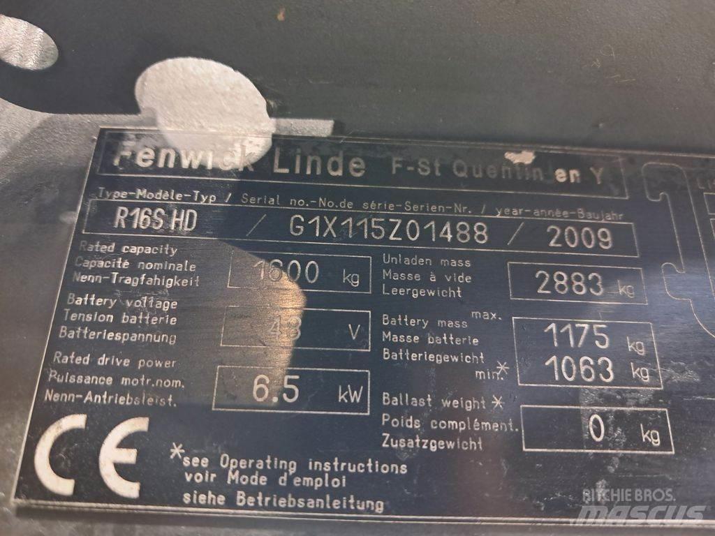 Linde R16 S HD Šakiniai krautuvai su prailgintu keltuvu
