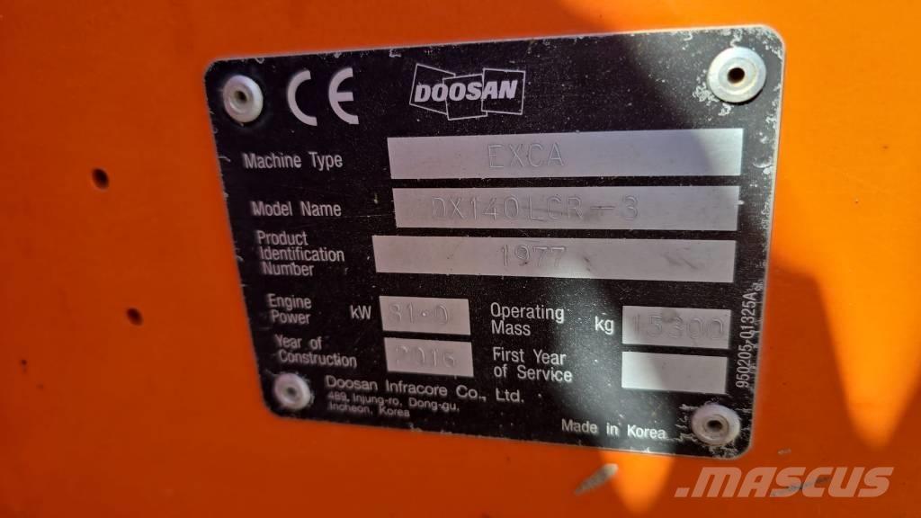 Doosan DX 140 LCR-3 Vikšriniai ekskavatoriai
