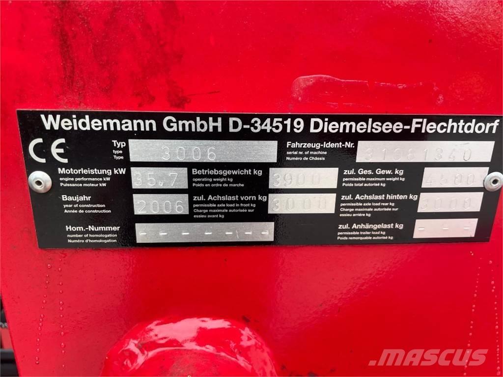 Weidemann 3006 Naudoti ratiniai krautuvai