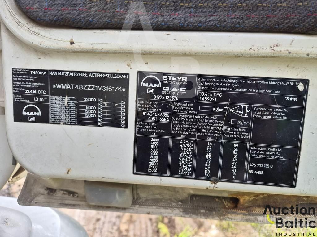 MAN 33.414 DFC Savivarčių priekabų vilkikai