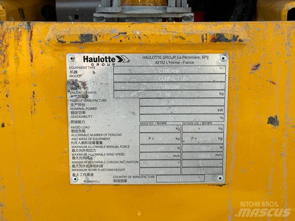 Haulotte COMPACT 10N Žirkliniai keltuvai