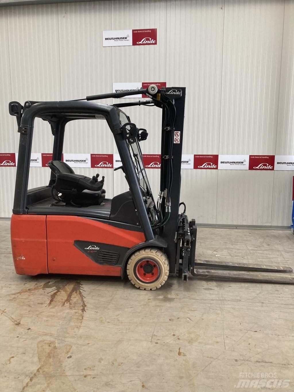 Linde E18 Elektriniai šakiniai krautuvai
