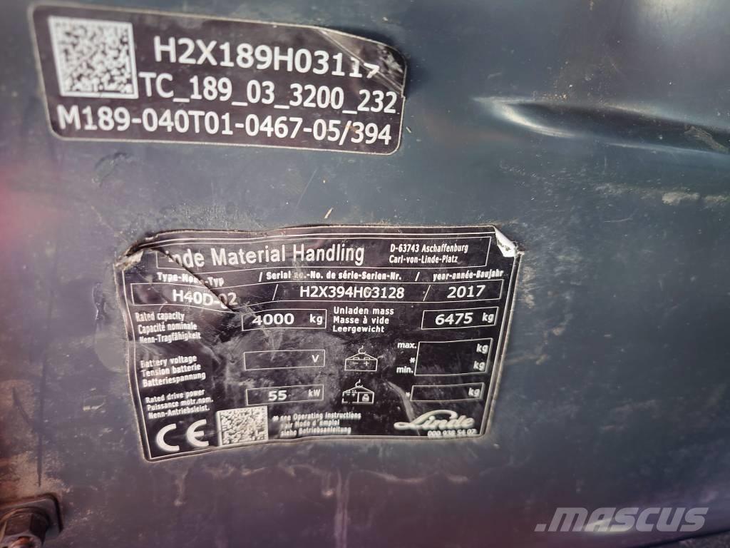 Linde H 40 D Dyzeliniai krautuvai