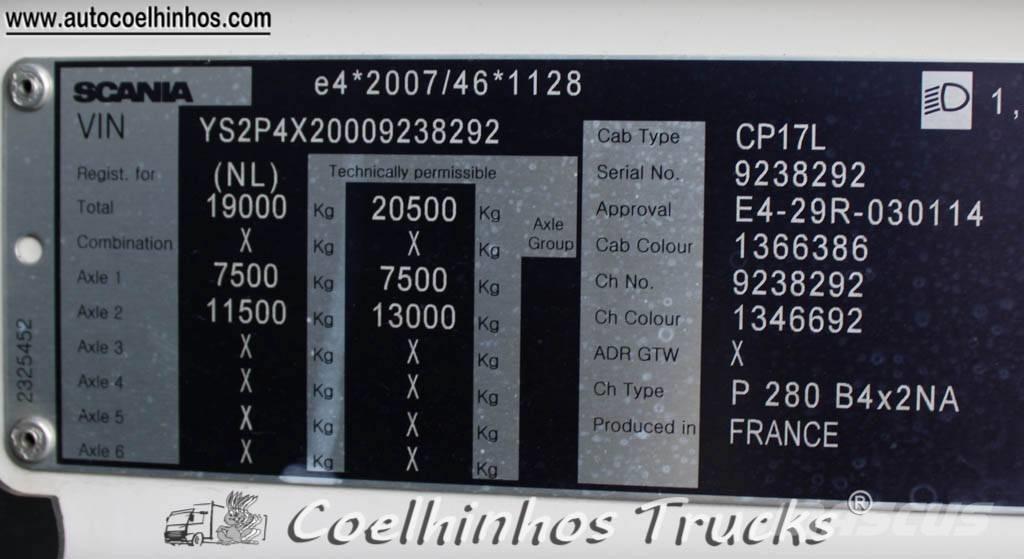 Scania P 280 Sunkvežimiai su dengtu kėbulu