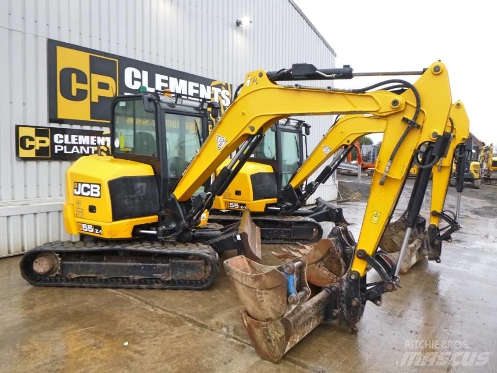 JCB 55 Z-1 Vidutinės galios ekskavatoriai 7-12 t