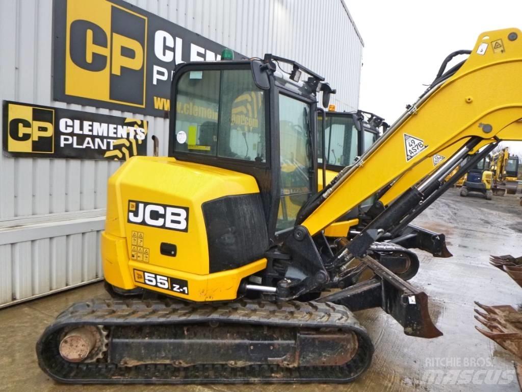 JCB 55 Z-1 Vidutinės galios ekskavatoriai 7-12 t