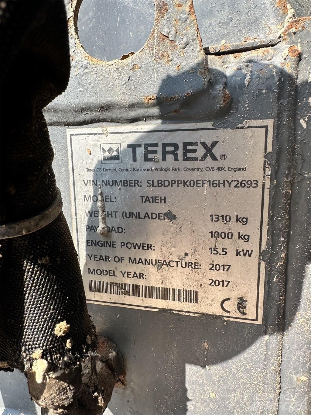 Terex TA 1 EH Statybiniai savivarčiai sunkvežimiai