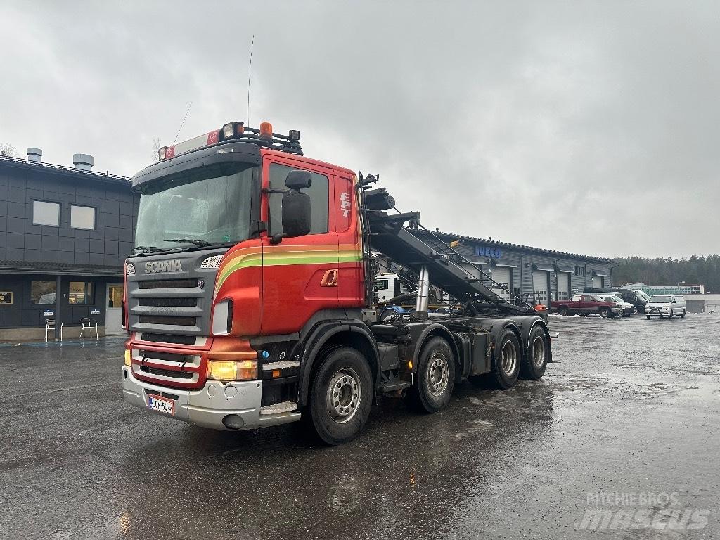 Scania R500 8X4 Savivarčiai su kabeliniu keltuvu