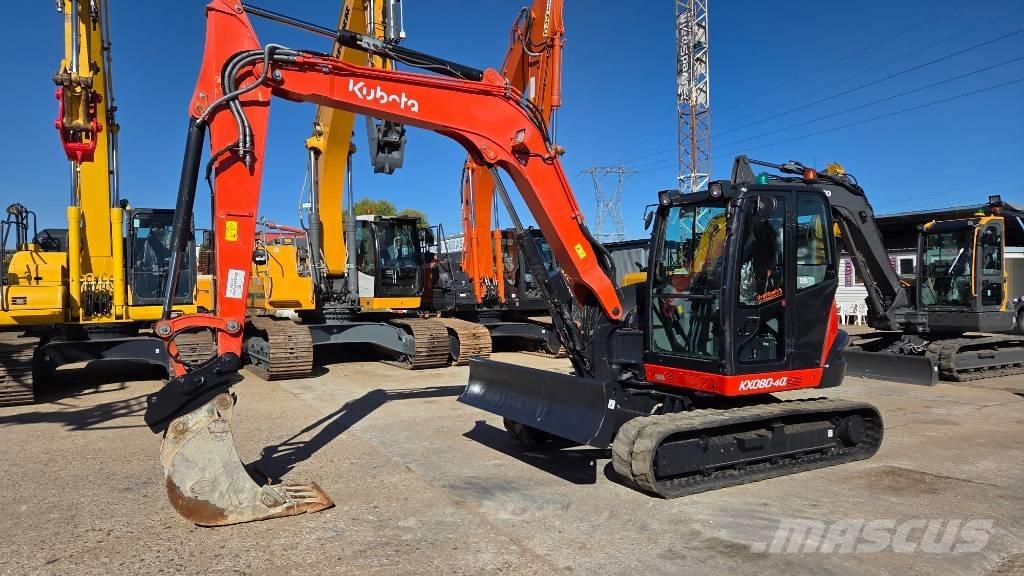 Kubota KX 080-4 Vidutinės galios ekskavatoriai 7-12 t