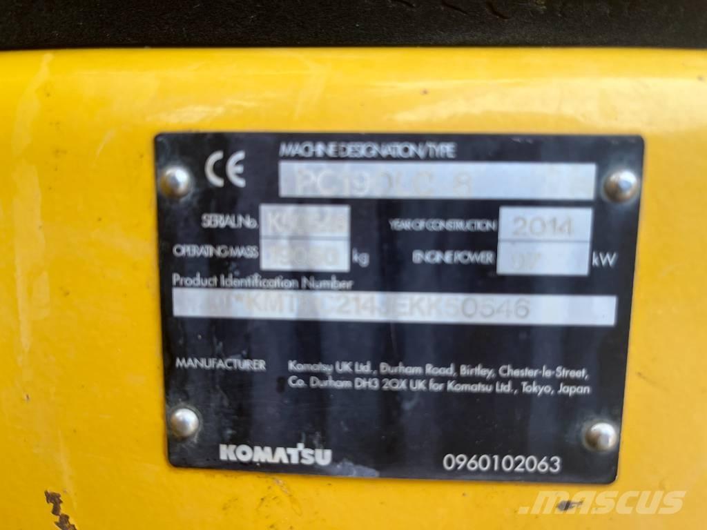 Komatsu PC 190 LC-8 Vikšriniai ekskavatoriai