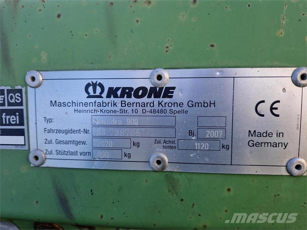 Krone Swadro 900 Pradalges formuojantys padargai