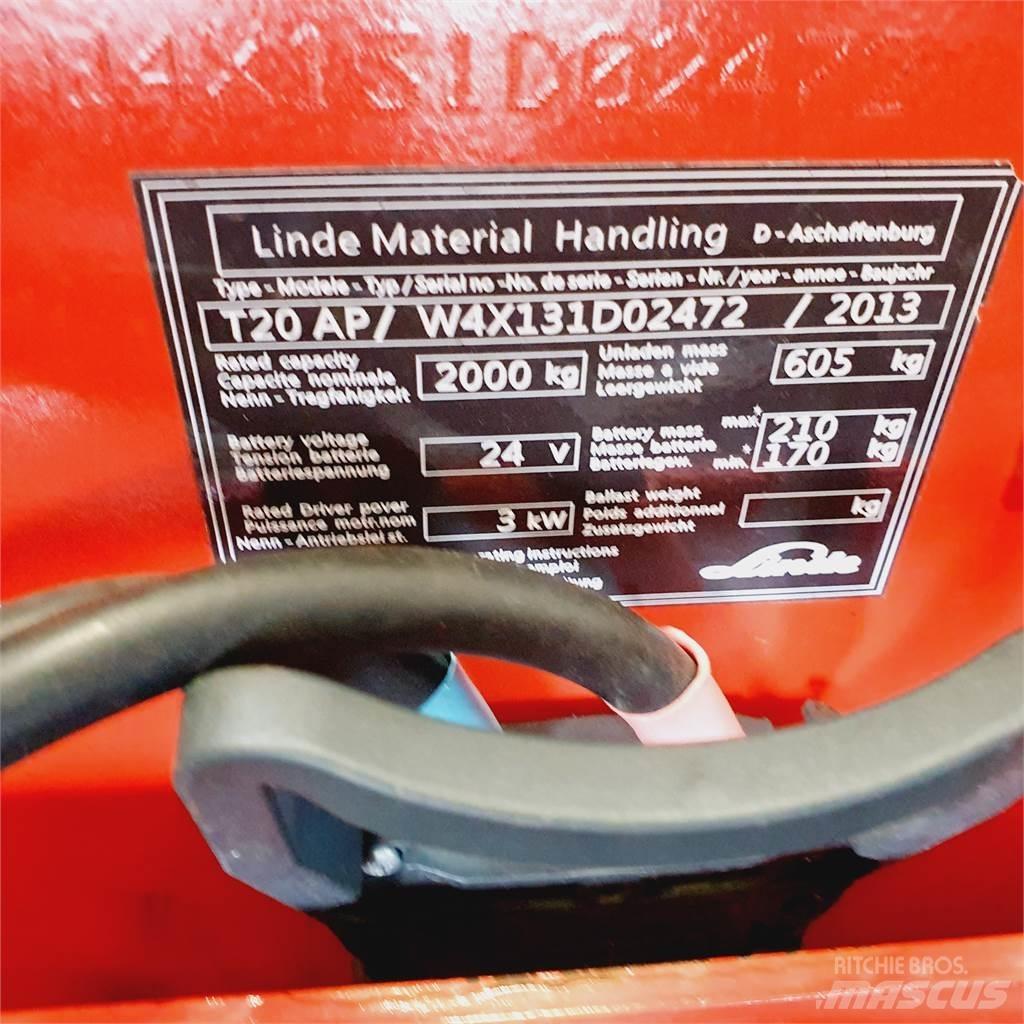 Linde T20AP kurz Mažų aukščių keltuvai