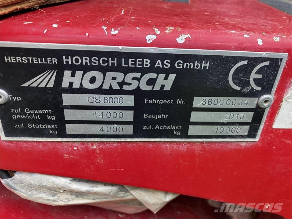 Horsch GS 8000 Prikabinami purkštuvai