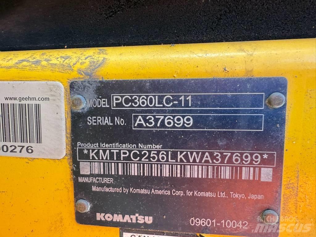Komatsu PC360LC-11 Vikšriniai ekskavatoriai
