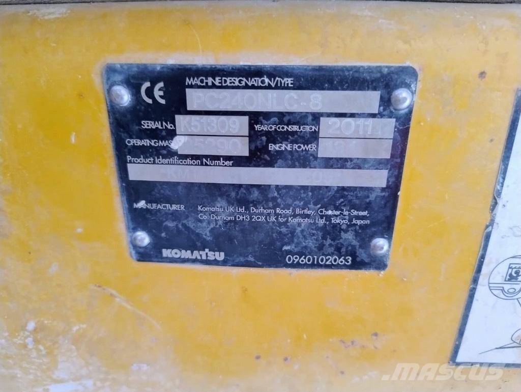 Komatsu PC 240 NLC-8 Vikšriniai ekskavatoriai