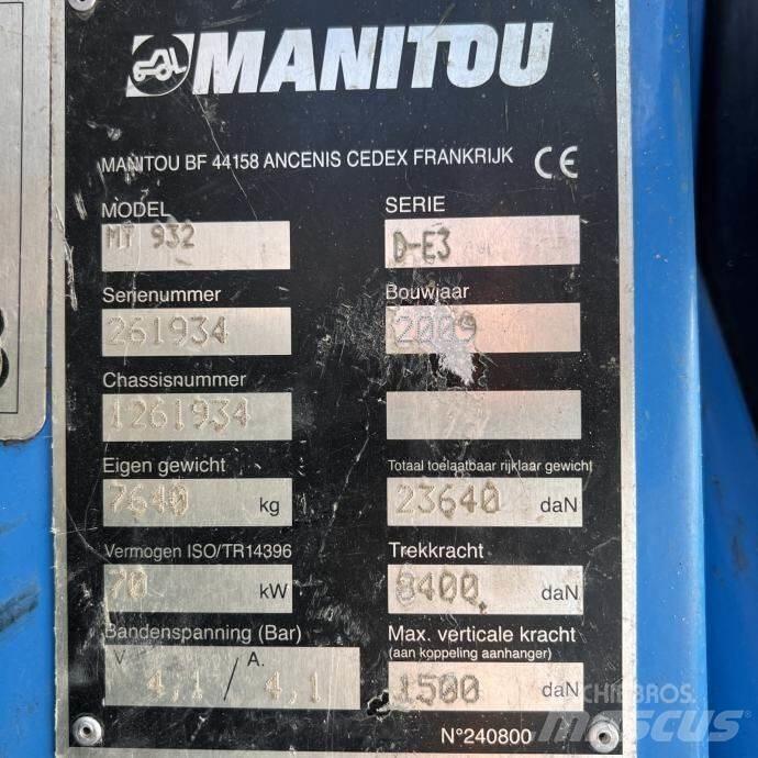 Manitou MT 932 Teleskopiniai krautuvai