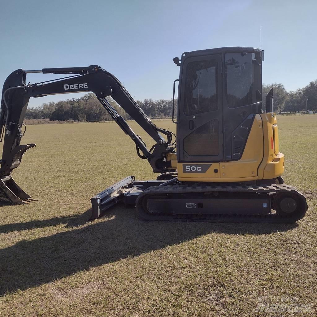 DEERE 50G Mini ekskavatoriai < 7 t