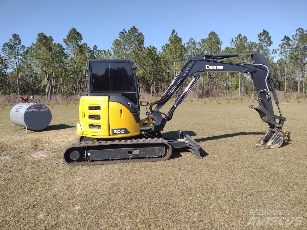 DEERE 50G Mini ekskavatoriai < 7 t