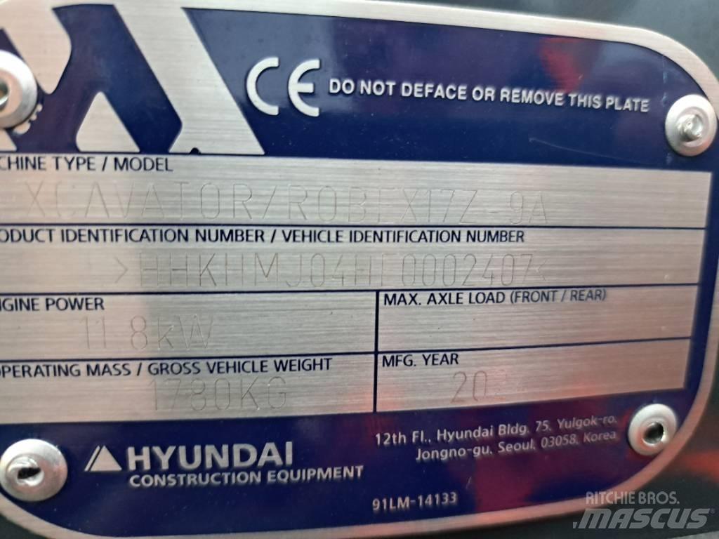 Hyundai R17Z-9AK Mini ekskavatoriai < 7 t