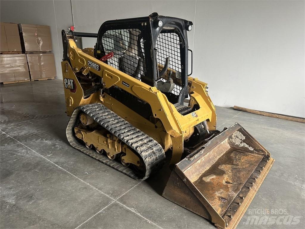 CAT 259D3 Krautuvai su šoniniu pasukimu