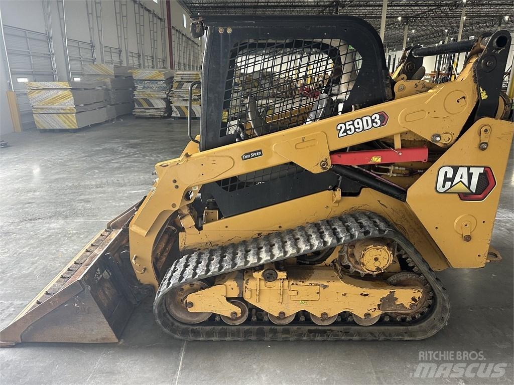 CAT 259D3 Krautuvai su šoniniu pasukimu