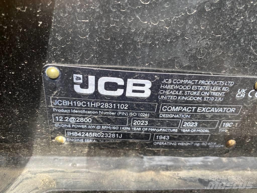 JCB 19 C-1 Mini ekskavatoriai < 7 t