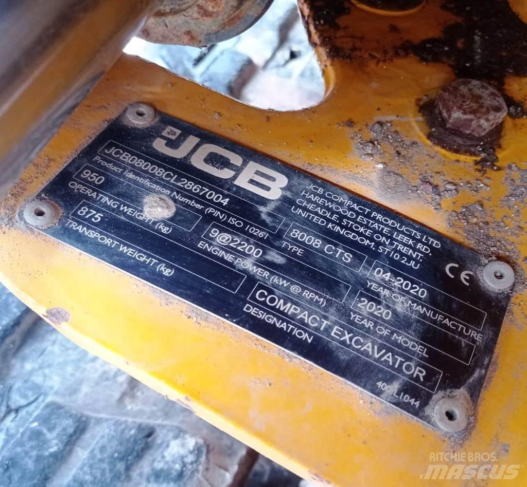 JCB 8008 CTS Mini ekskavatoriai < 7 t