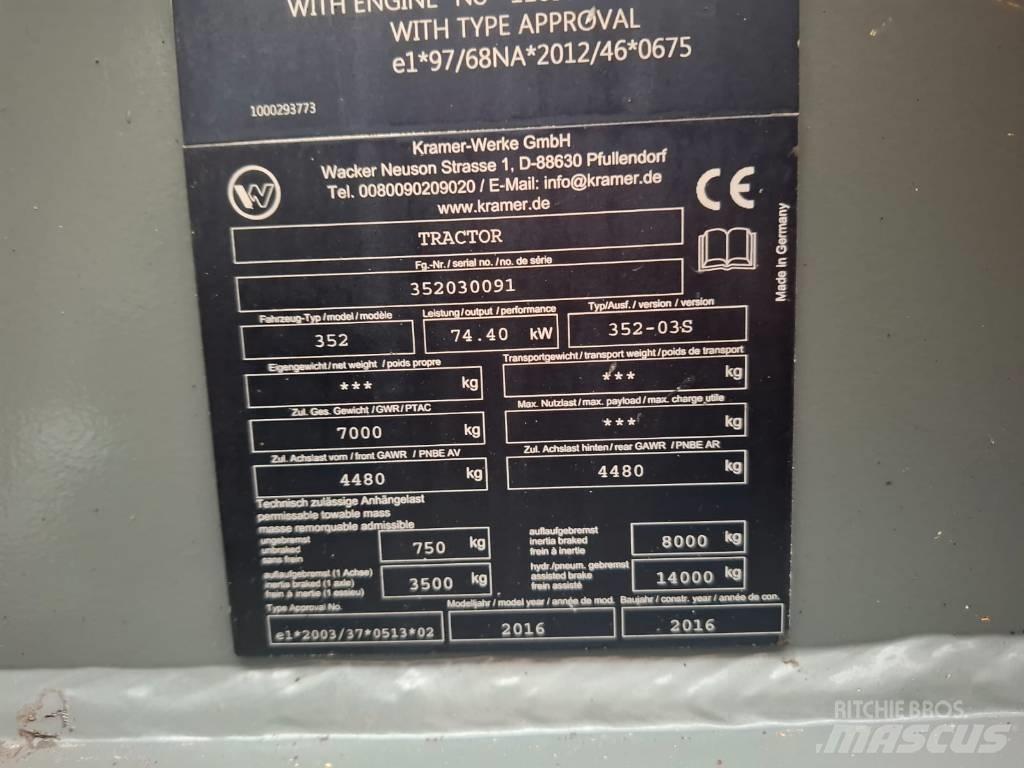 Kramer 8105 Naudoti ratiniai krautuvai