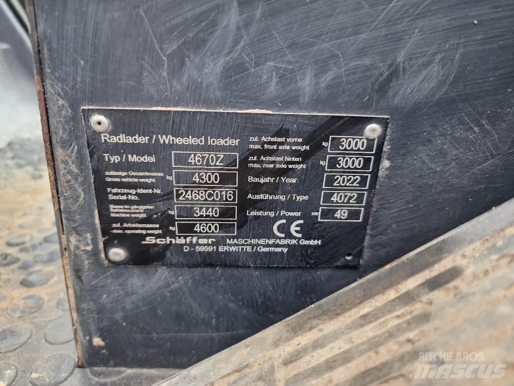 Schäffer 4670Z Naudoti ratiniai krautuvai