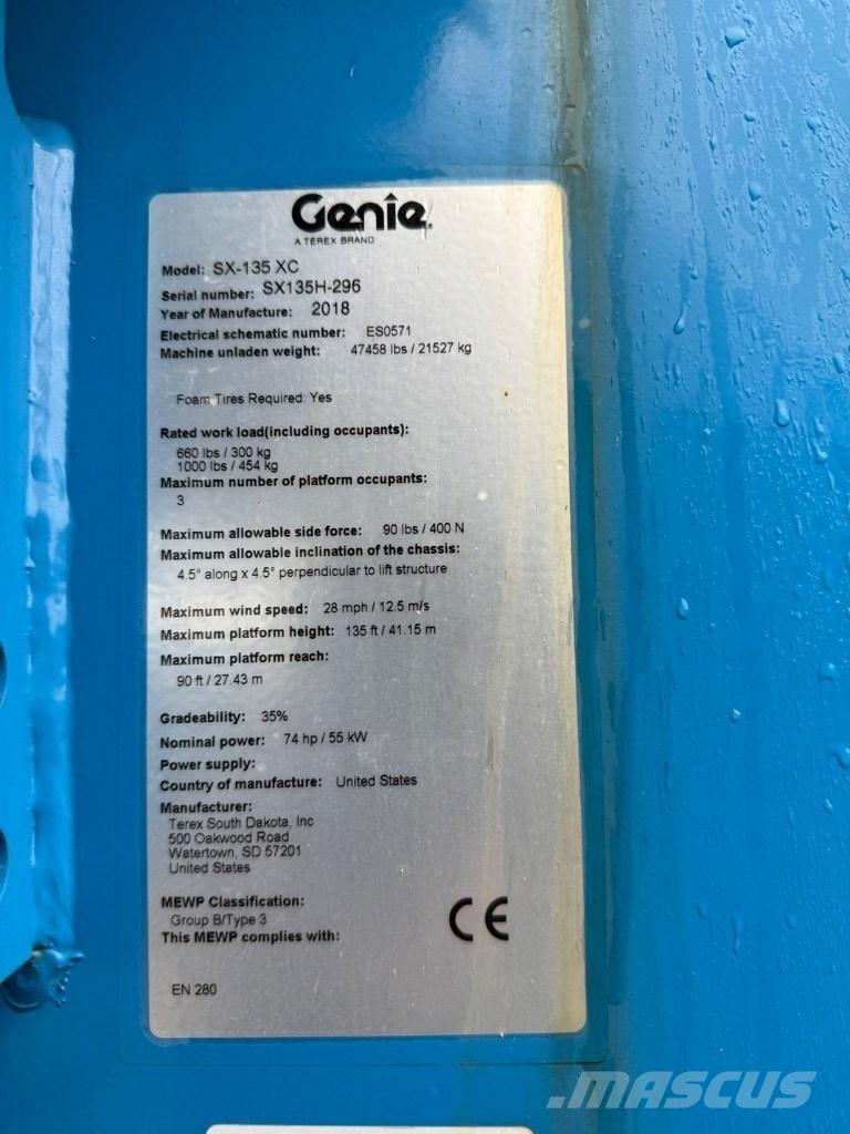 Genie SX 135 XC Alkūniniai keltuvai