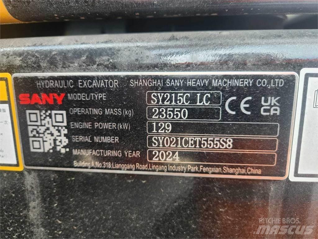 Sany SY215C Vikšriniai ekskavatoriai
